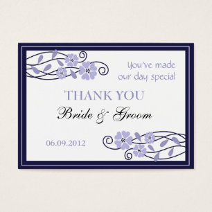 Lavender Flowers Wedding Favour Gift Tags