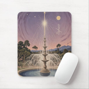 Lavender Fountain's Lullaby Personalised Mouse Mat