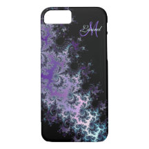 Lavender Fractal Sash Personalised iPhone 7 Case