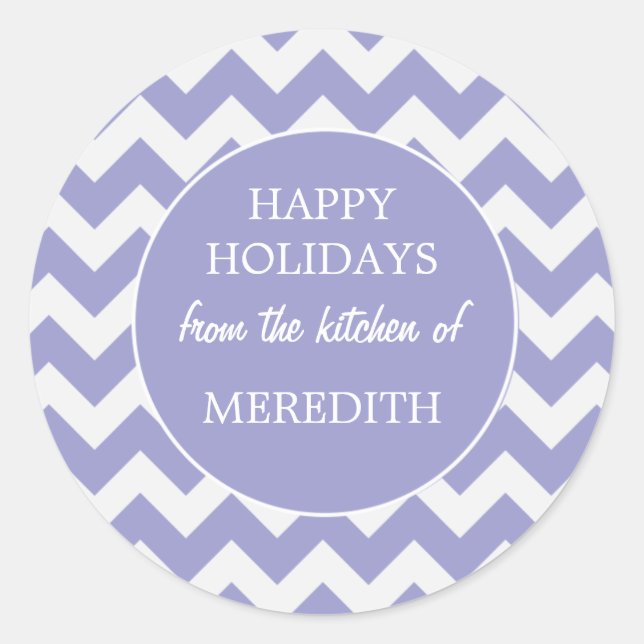 Lavender From the Kitchen Of Baking Classic Round Sticker (Front)