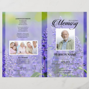 Lavender Funeral Template