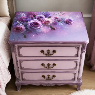 Lavender Galaxy Rose Bouquet Decoupage Tissue Paper