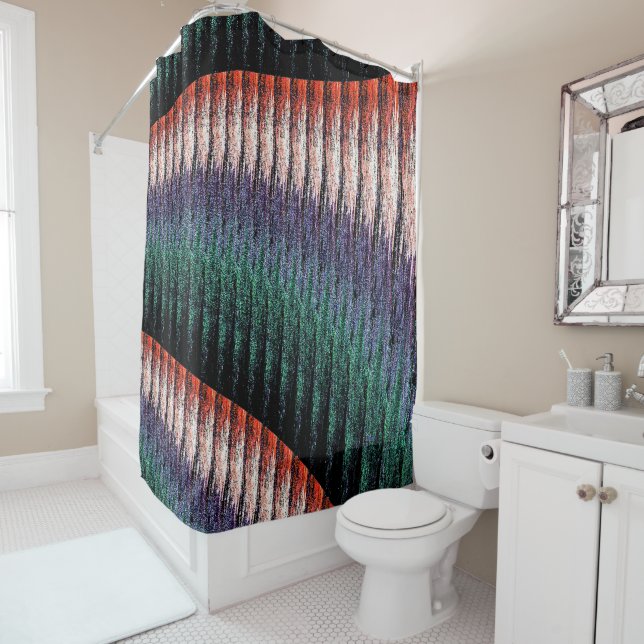 Lavender Garden Wall....... Shower Curtain (In Situ)