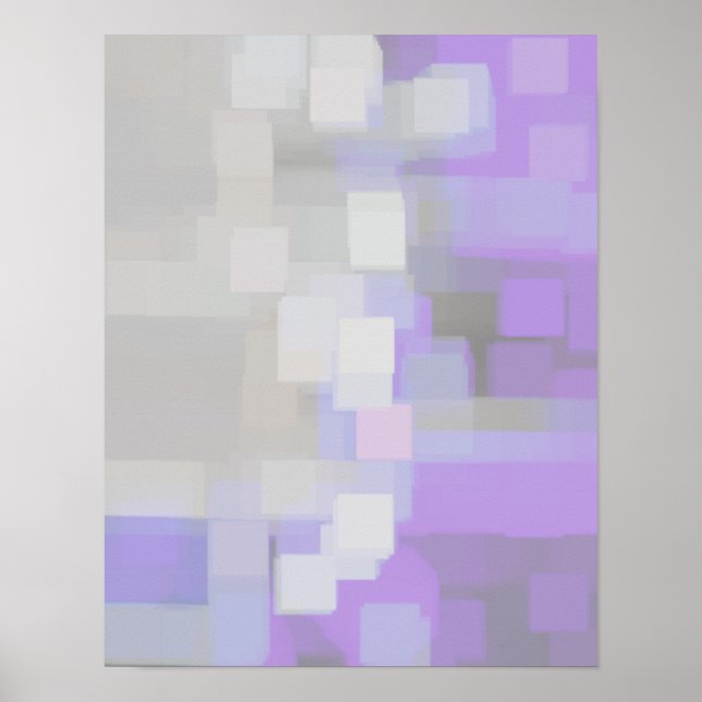 "Lavender" Geometric Art Poster (Front)