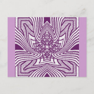 Lavender Geometric Lotus Postcard