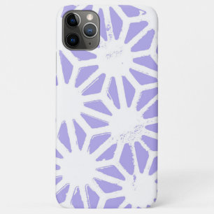 Lavender geometric pattern iPhone 11 pro max case