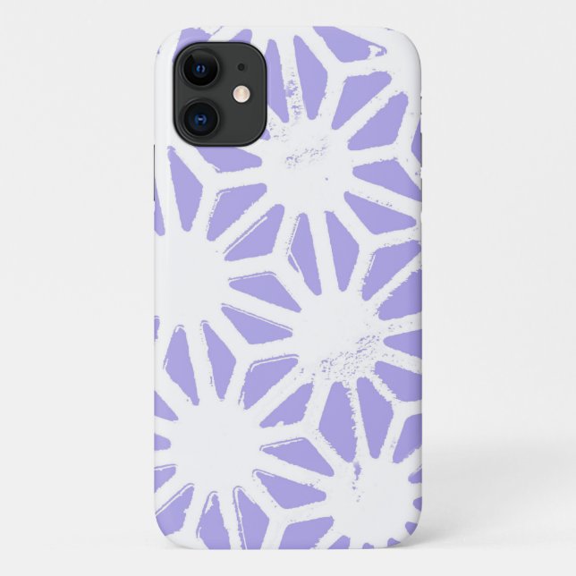 Lavender geometric pattern Case-Mate iPhone case (Back)