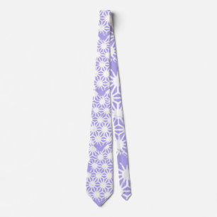 Lavender geometric pattern tie