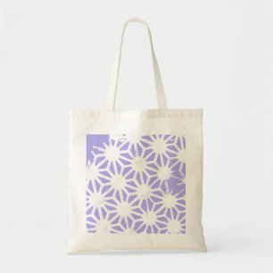 Lavender geometric pattern tote bag