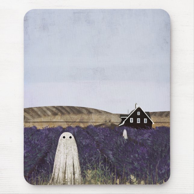 Lavender Ghost Mouse Mat (Front)