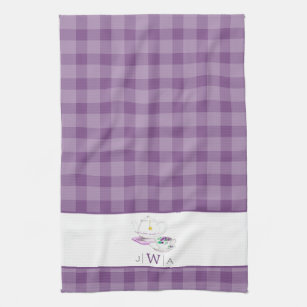 plum coloured tea towels