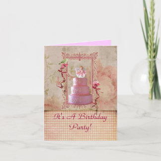 Lavender Girl Birthday Party Invitation
