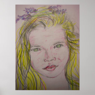 lavender girl poster