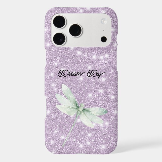 Lavender Glitter Pistachio Mint Dragonfly Dream (Back)