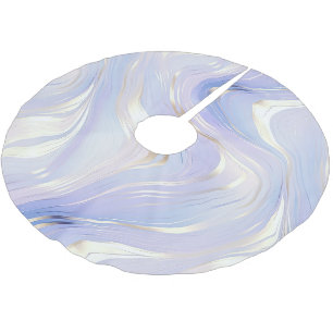 Lavender Gold Glam  Brushed Polyester Tree Skirt