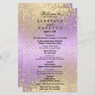 Lavender & Gold Glitter - Program