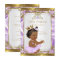 Lavender Gold White Princess Baby Shower Ethnic