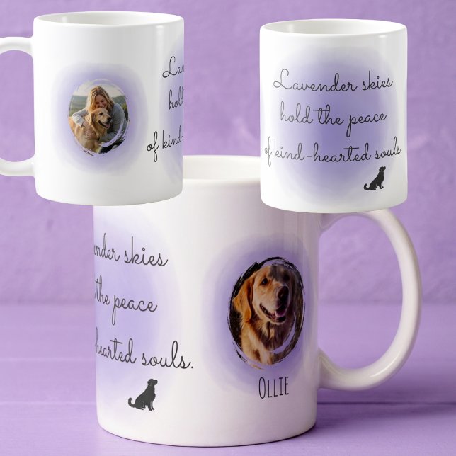 Lavender Golden Retriever Custom Mug with Name (Creator Uploaded)