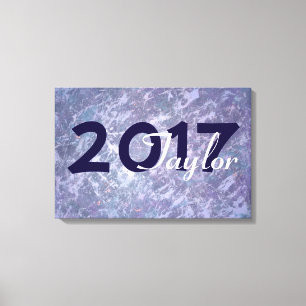 Lavender Graduation Chic Purple Lilac Splatter Canvas Print