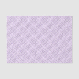 Lavender Greek Key Pattern Tissue Paper