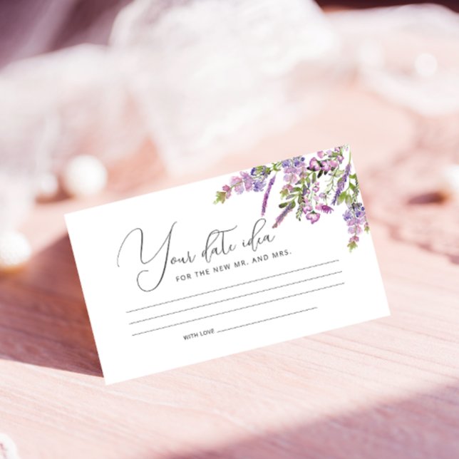 Lavender Green Boho Date Jar Enclosure Card (Creator Uploaded)