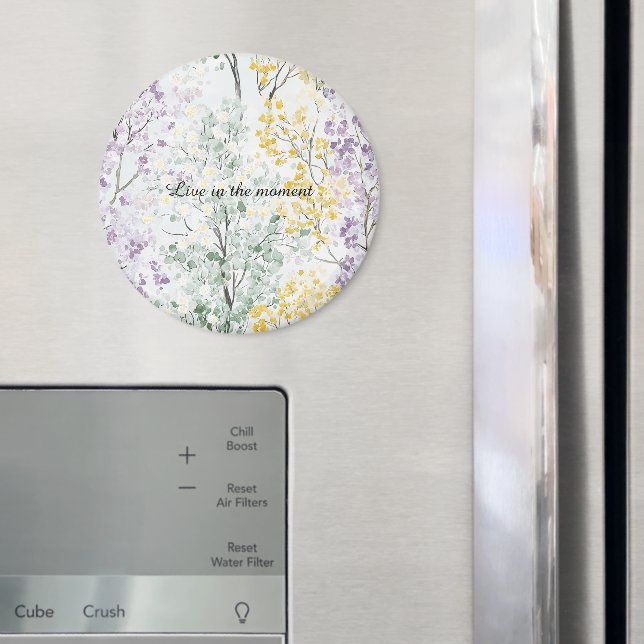 Lavender Green Yellow Trees Magnet (In Situ (Fridge))
