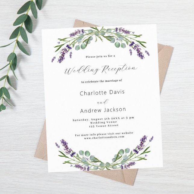 Lavender greenery violet budget wedding reception (Creator Uploaded)