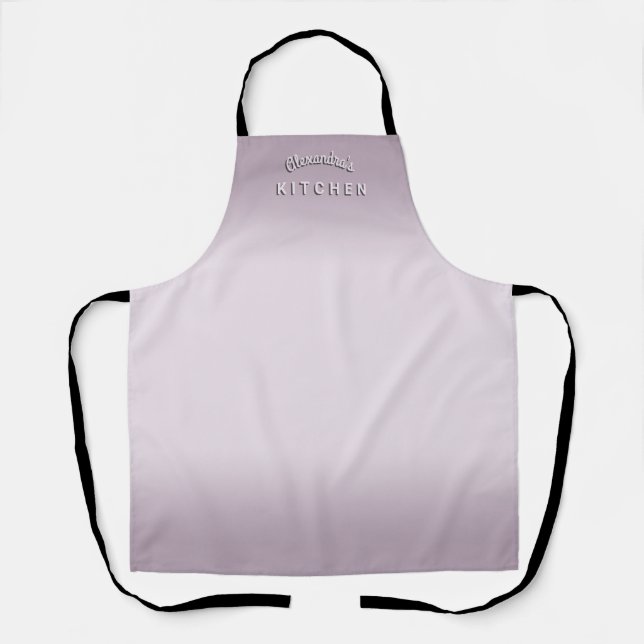 Lavender Grey Ombre Apron (Front)