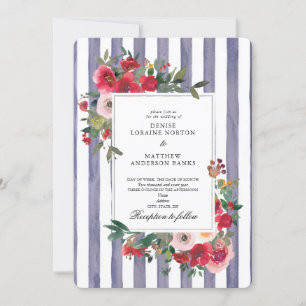 Lavender Grey Wedding Invitation