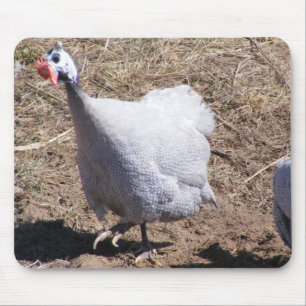 Lavender Guinea Fowl Mouse Mat