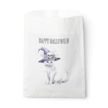 Lavender Halloween Cat Moon Flowers
