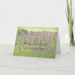 Lavender Happy Birthday Sister-in-Law Card<br><div class="desc">Dreamy birthday wishes for your sister-in-law.</div>