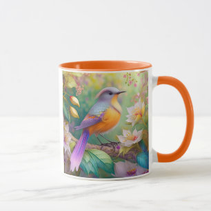 Lavender Headed Orange Breasted Fantasy Bird Mug