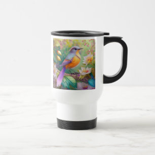Lavender Headed Orange Breasted Fantasy Bird Travel Mug