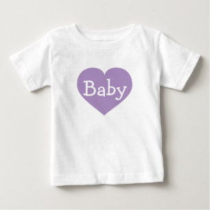 Lavender Heart Baby T-Shirt
