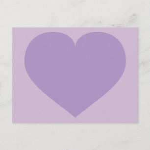 Lavender heart postcard