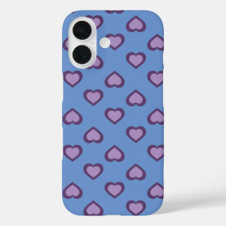 Lavender Hearts Pattern Case-Mate iPhone Case