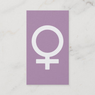 Lavender Herb Female Symbol Business Card
