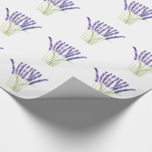 Lavender herbs watercolor Purple Flowers Elegant W Wrapping Paper