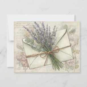 Lavender holiday card