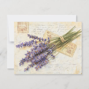 Lavender holiday card