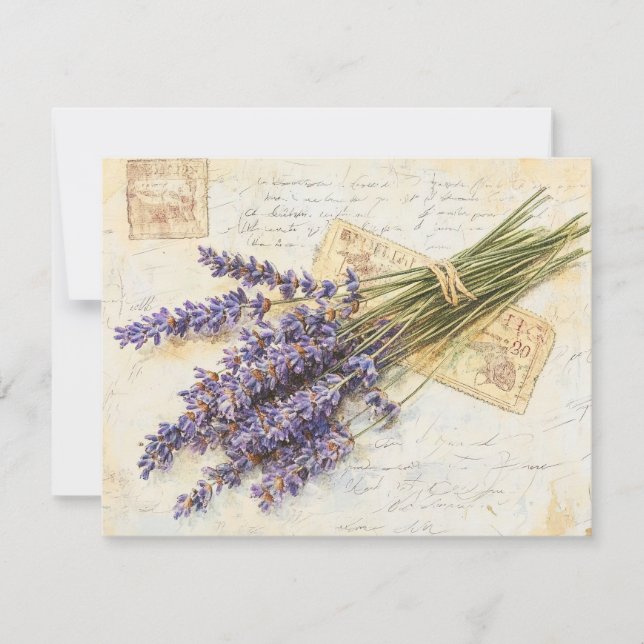 Lavender  holiday card (Front)