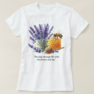 Lavender Honey / Bee Sweet Floral T-Shirt