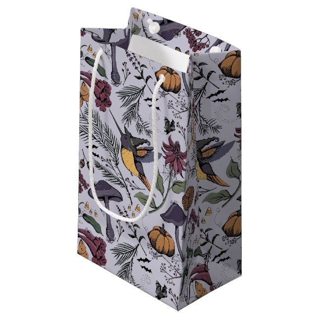 Lavender Hummingbird Garden Gift Bag (Front Angled)