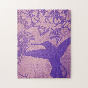 Lavender Hummingbird Puzzle