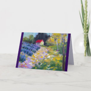 Lavender Hut Card