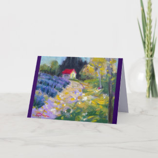 Lavender Hut Card