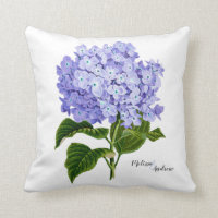 Lavender Hydrangea Botanical Floral Personalised