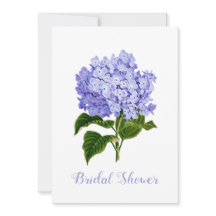 Lavender Hydrangea Bridal Shower Invitation
