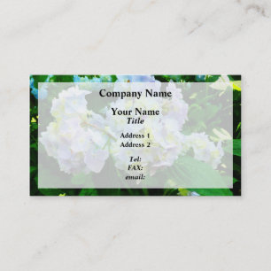 Lavender Hydrangea in Garden Business Card